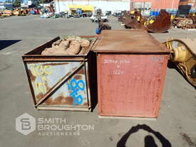 2 X METAL STORAGE BOXES - picture0' - Click to enlarge