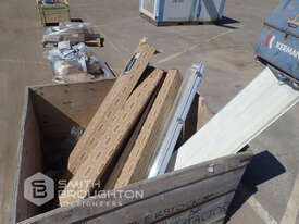 CRATE COMPRISING OF FLURO LIGHT FITTINGS & PVC JOINERS - picture0' - Click to enlarge