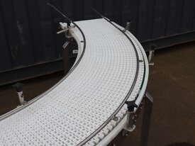 Stainless Curved 90 Degree Corner Motorised Conveyor - picture2' - Click to enlarge