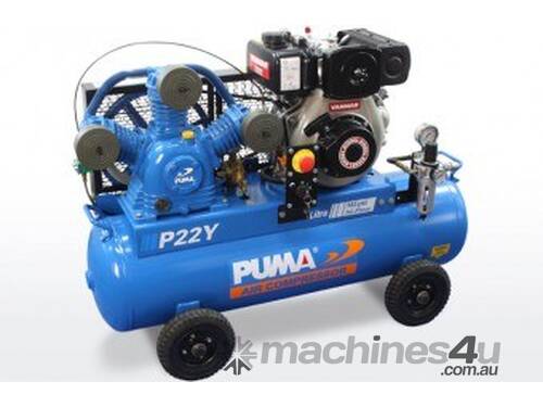 caption Puma P22Y Air Compressor with Electric Start