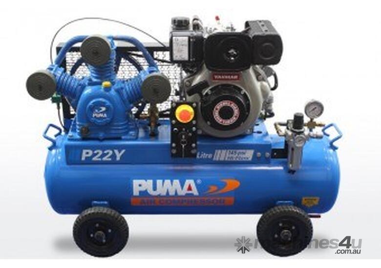 caption Puma P22Y Air Compressor with Electric Start