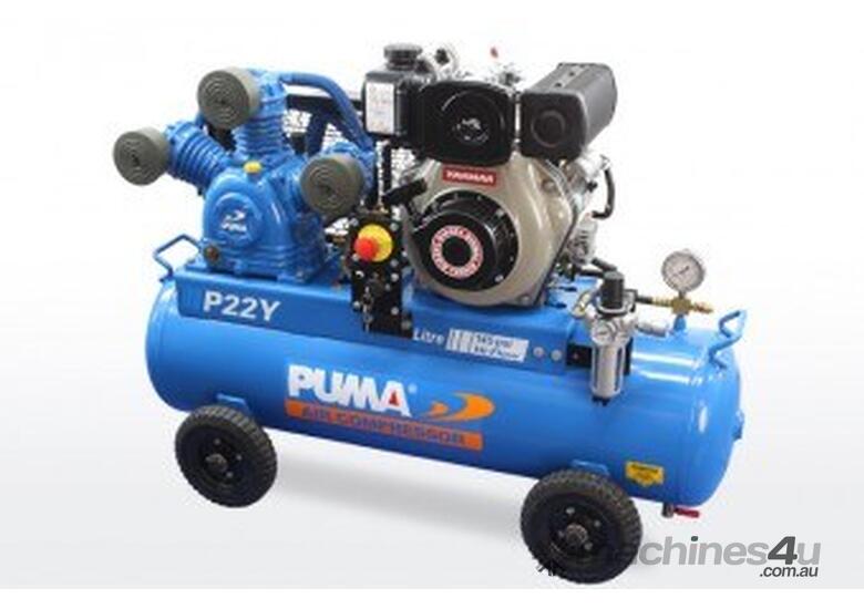 caption Puma P22Y Air Compressor with Electric Start