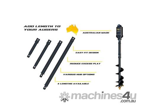 caption Digga X4 Auger extensions – Up to 5T Australian Made Quality