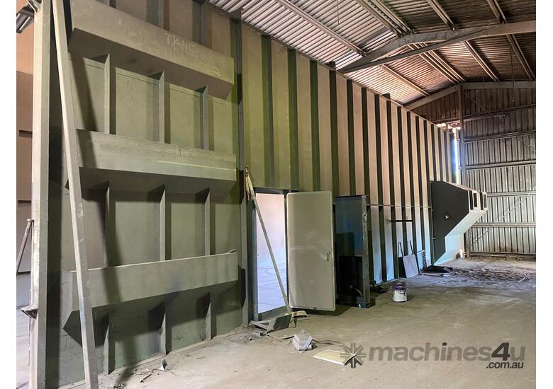 Used burwell Sandblasting Booth 5mx5mx15m Sand Blasting Booth in