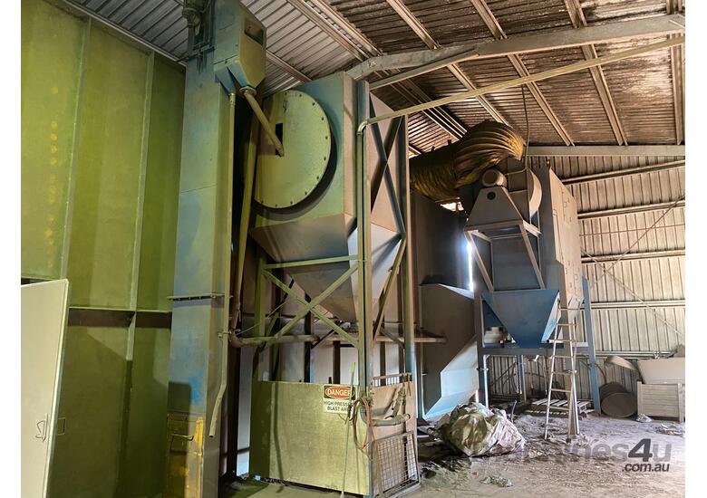 Used burwell Sandblasting Booth 5mx5mx15m Sand Blasting Booth in