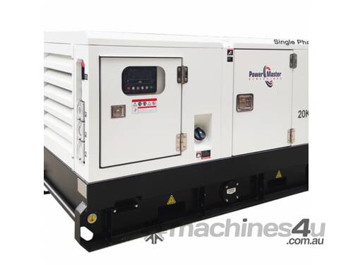 Generator: 20kva Single Phase Kubota/Power Master HK20S