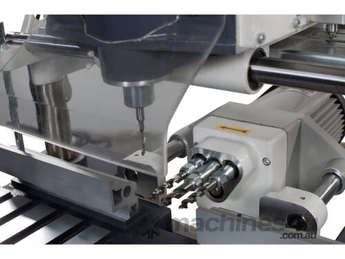 Single spindle copy Router with 3 spindle drill head