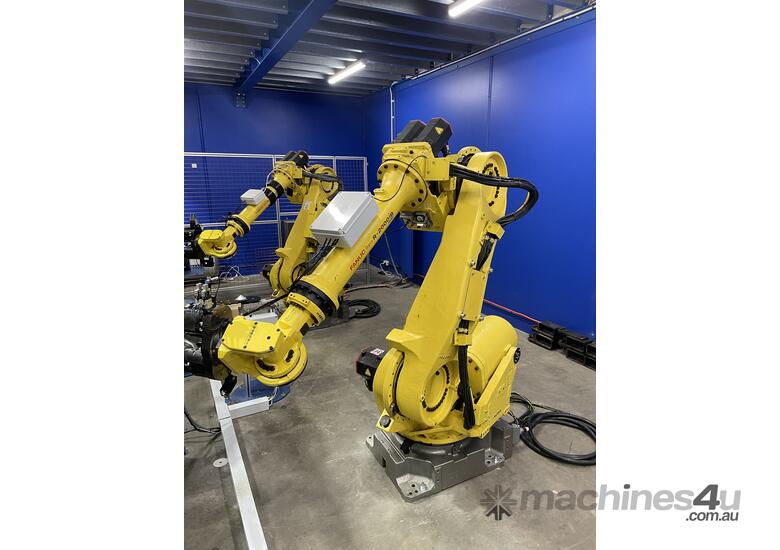 caption Fanuc 165ib Metal Spinning Robot cell - Boost Efficiency and Precision Today!