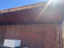 40FT CONTAINER WITH OPEN SIDES AND CONTENTS - picture0' - Click to enlarge