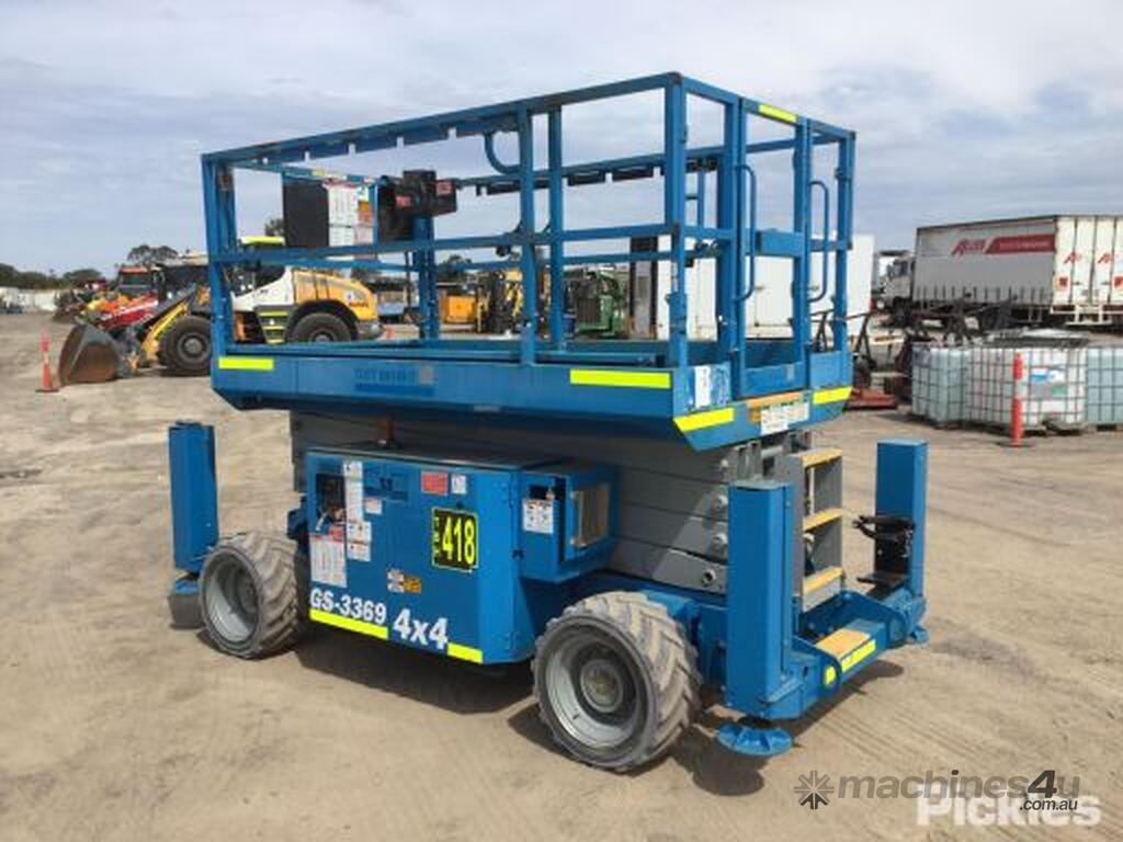 Used 2012 Genie GS-3369RT Rough Terrain Scissor Lift in , - Listed on ...