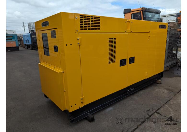 caption 80 KVA Hino (Japan) Denyo Brushless Silenced Diesel Generator , Refurbished Good Condition