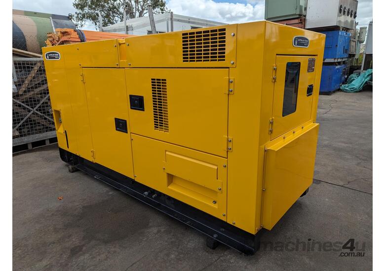caption 80 KVA Hino (Japan) Denyo Brushless Silenced Diesel Generator , Refurbished Good Condition