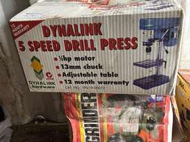 DYNALINK DRILL PRESS & 8 INCH GRINDER - picture0' - Click to enlarge