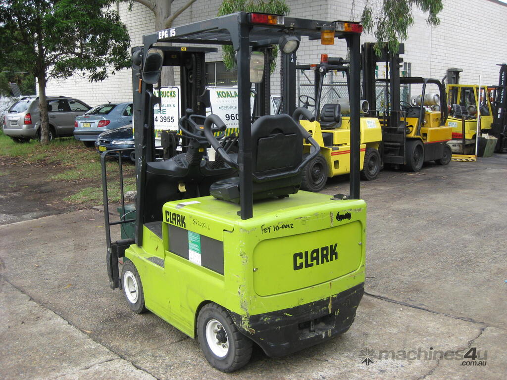 Used clark EPG15 Counterbalance Forklifts in WETHERILL PARK, NSW