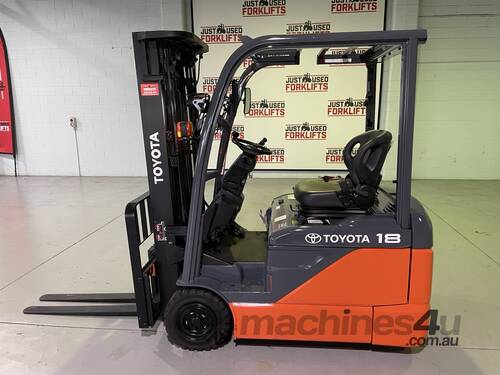 2016 Toyota 3-wheel electric forklift with smart Charger 