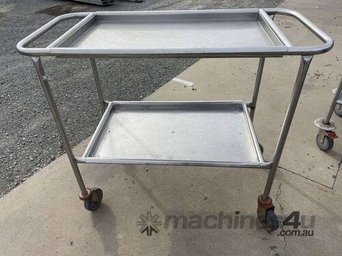 2 Shelf Stainless Steel Trolley