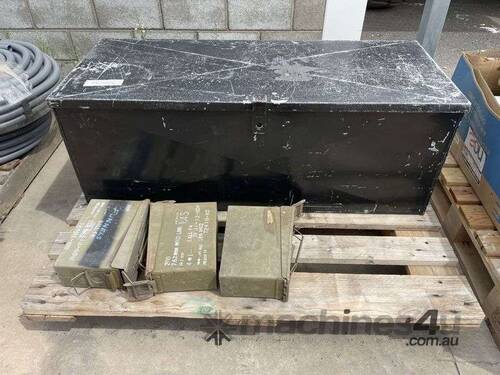 Steel Tool Trunk and Army Amo Boxes