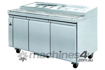 PWB150 three door DELUXE Pizza Prep Bench