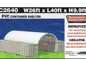 26ft x 40ft Container Shelter - No End Wall