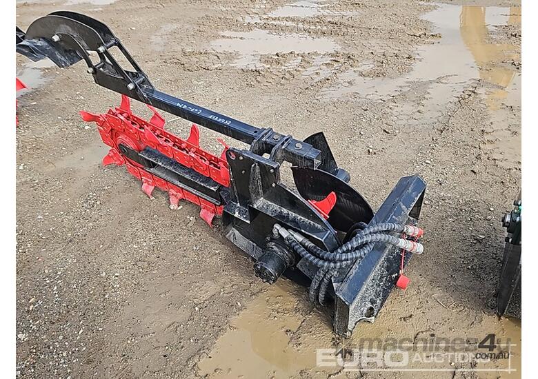 caption Unused Captok Trencher to suit Mini Skidsteer Loader