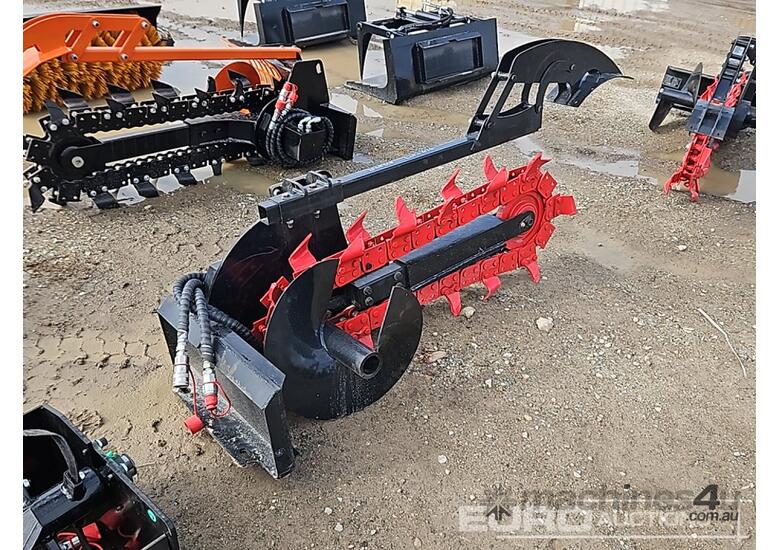 caption Unused Captok Trencher to suit Mini Skidsteer Loader