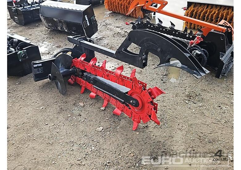 caption Unused Captok Trencher to suit Mini Skidsteer Loader
