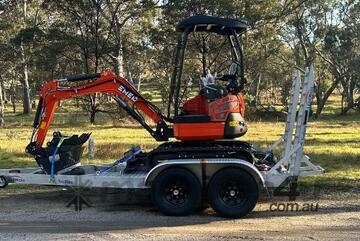 Excavator 1.8 Ton & Trailer package includes Free Attachments
