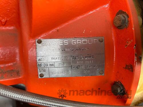 caption Unknown Single Axle Trailer Mounted Water Pump