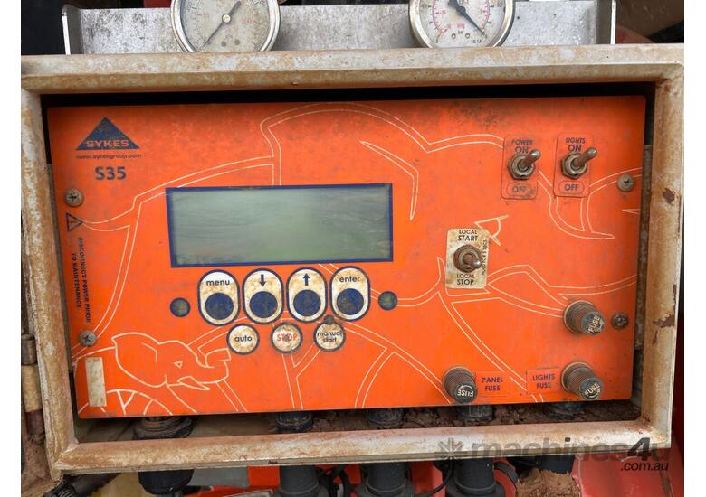 caption Unknown Single Axle Trailer Mounted Water Pump