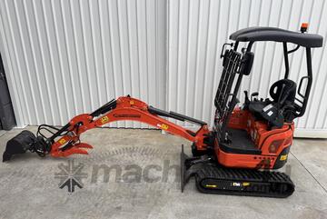 Mini Excavator 1.8 T RHINOCEROS XN18-L Package Deal, 3 Cyl Japanese Engine