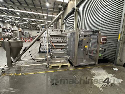 caption Automatic 4-side Sachet Packaging Machine