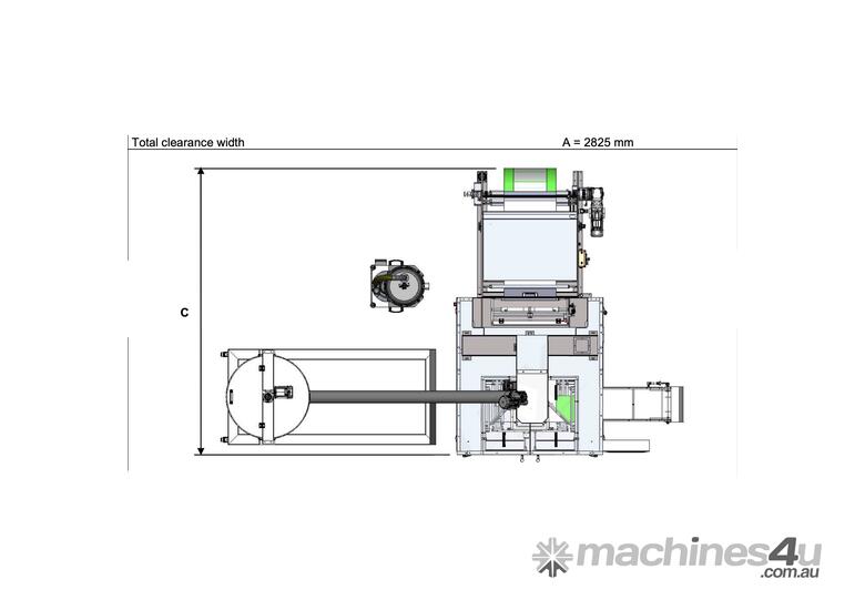 caption Automatic 4-side Sachet Packaging Machine