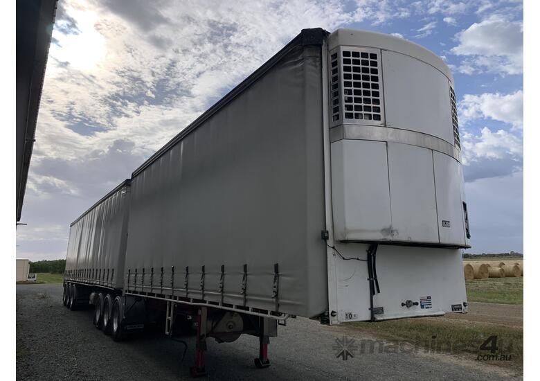 2007 Vawdrey VB S3 Tri Axle Curtainsider B Double Combination