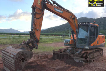 2021 Doosan DX140LC Excavator, attachments, E.M.U.S MS1169