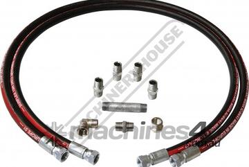 2 x Connector Hoses With Fittings HH-12 1500mm Length (each)