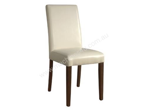 Bolero Faux Leather Dining Chair Cream (Box 2)