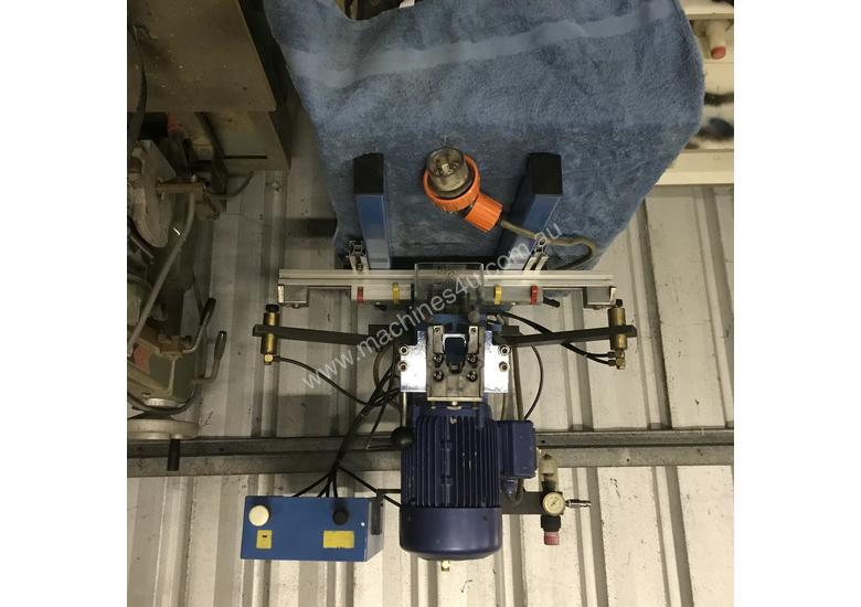 Used 2000 hettich blue max HETTICH HINGE PRESS BORER Hinge Borers in