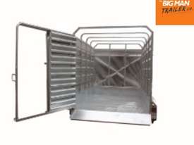 10X6 TANDEM HOT DIP GALVANISED STOCK CATTLE TRAILER CRATE COW LIVESTOCK FARM 2800ATM - picture2' - Click to enlarge
