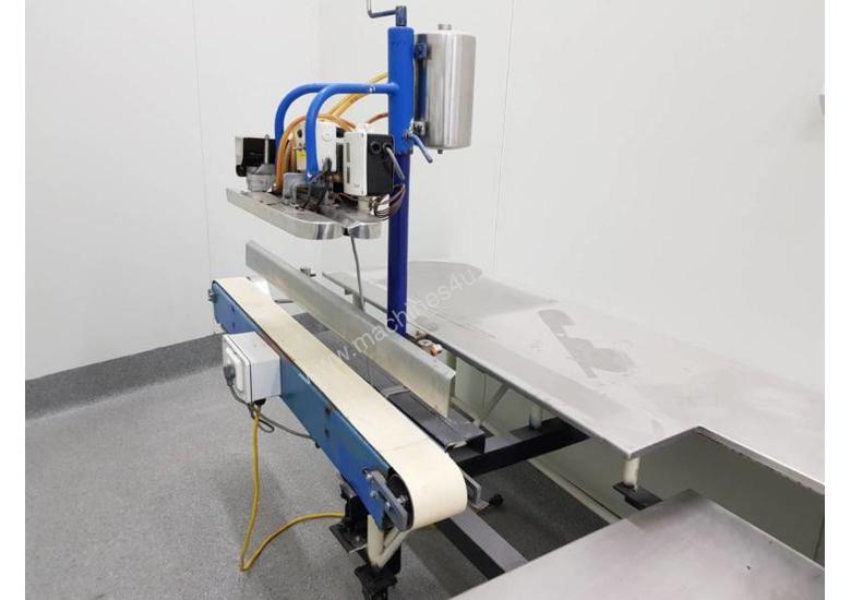 caption Stainless steel bench impulse heat sealer conveyor food bags