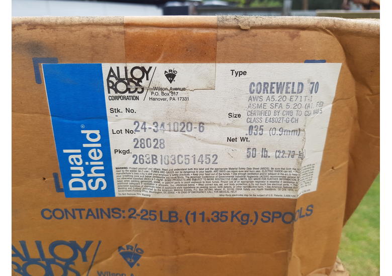 caption Mig Wire Coreweld 70 50lb net