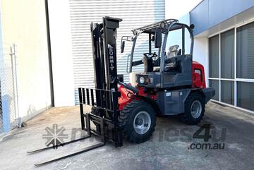 SUMMIT R420 4WD 2 Tonne ROUGH TERRAIN FORKLIFT with 2 Stage 3.5 Meter Mast & Side Shift