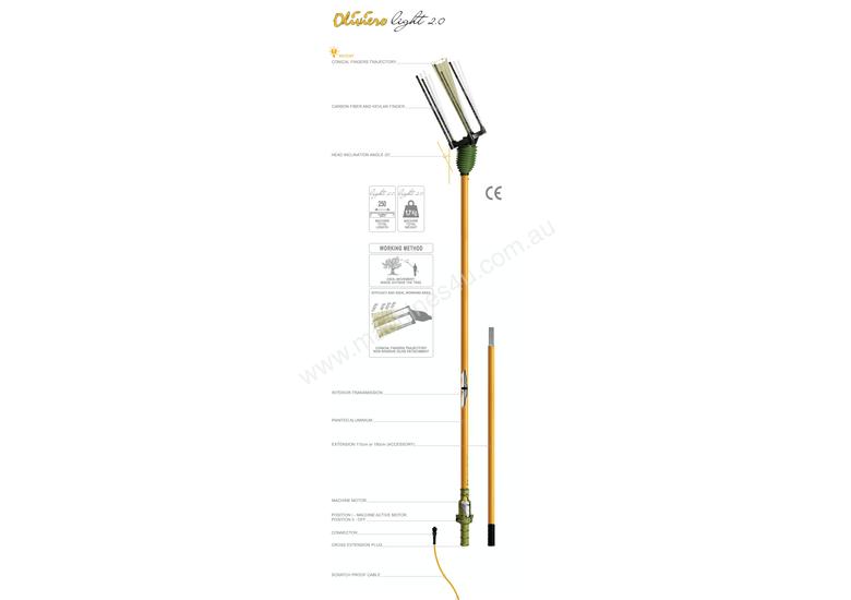 caption Oliviero Electric Hand Held Harvester