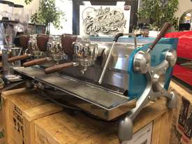 SLAYER V3 3 GROUP TURQUOISE ESPRESSO COFFEE MACHINE  - picture1' - Click to enlarge