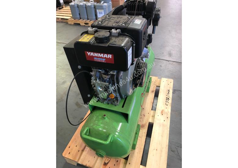 caption CONQUEST CD27/120ES 18.6cfm 8Bar Diesel Reciprocating Air Compressor