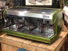 WEGA POLARIS 3 GROUP METALLIC GREEN ESPRESSO COFFEE MACHINE - picture0' - Click to enlarge