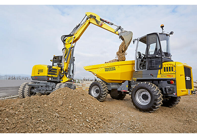 caption DW90 Wacker Neuson Wheeled Dumper