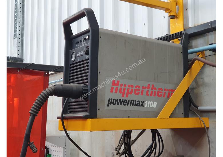 Used 1998 hypertherm Hypertherm Powermax 1100 Plasma Cutter with Table
