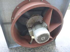 DIRECTAIRE 600MM 2SPEED AXIAL FAN WITH WEATHER SHUTTERS & RAIN HAT - picture1' - Click to enlarge