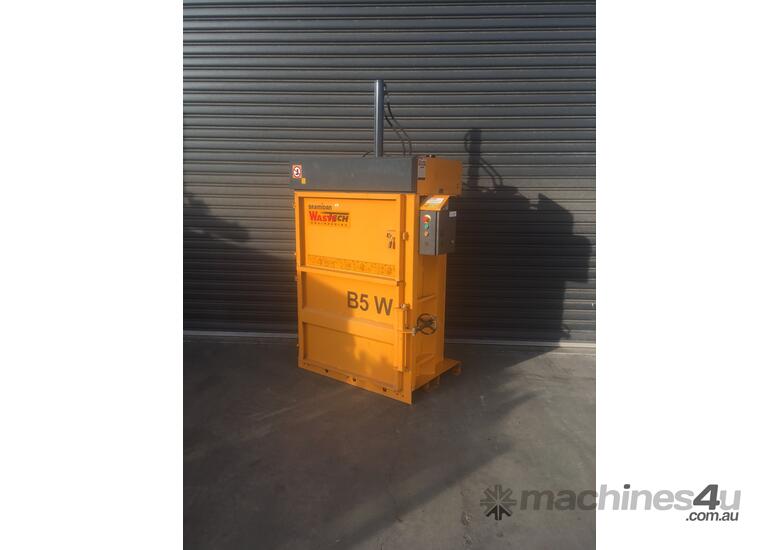caption Bramidan B5W Vertical Baler | 5 Tonne Press Force | Great for handling large boxes
