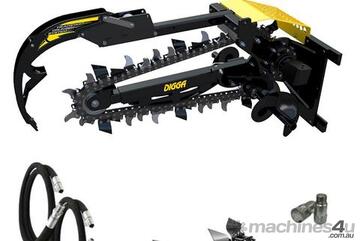 Digga Hydrive Trencher 900mm and 1200mm for Skid Steer Loaders up to 8T